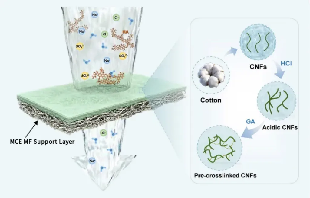 MCE membrane filter support layer for CNF membranes